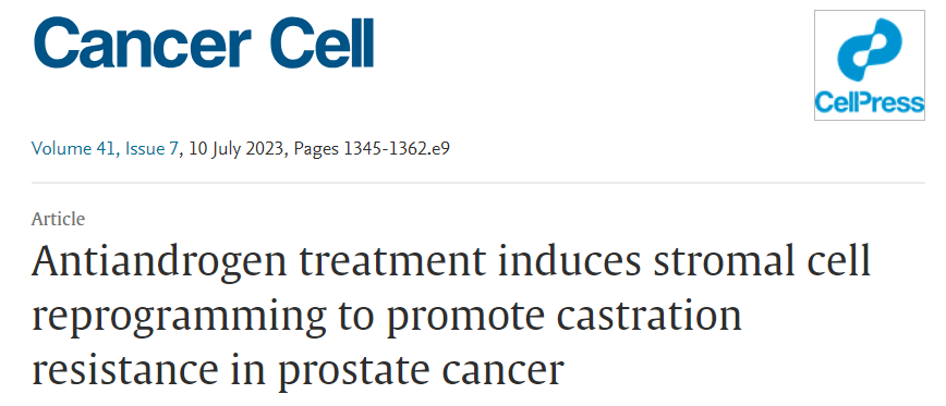 【烈冰助力】腫瘤頂刊Cancer cell 揭示抗雄激素治療誘導基質(zhì)細胞重編程以促進前列腺癌的去勢抵抗